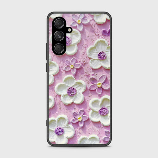 Samsung Galaxy A36 Cover - Floral Series - Design 4 - Purple & White - HQ Premium Shine Durable Shatterproof Case