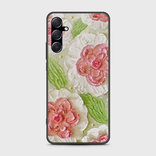 Samsung Galaxy A16 5G Cover - Floral Series - Design 13 - Offwhite & Green - HQ Premium Shine Durable Shatterproof Case