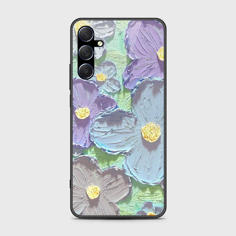 Samsung Galaxy A16 5G Cover - Floral Series - Design 1 - Purple & Aqua - HQ Premium Shine Durable Shatterproof Case