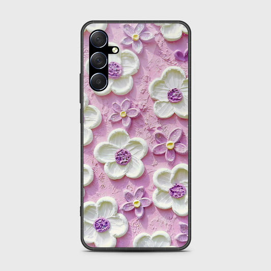 Samsung Galaxy A16 5G Cover - Floral Series - Design 4 - Purple & White - HQ Premium Shine Durable Shatterproof Case