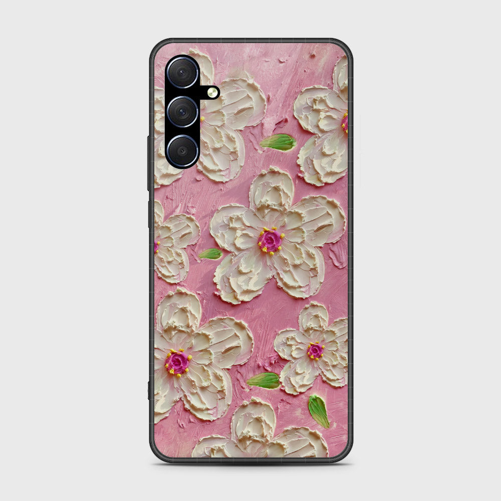 Samsung Galaxy A16 Cover - Floral Series - Design 5 - Pink & White - HQ Premium Shine Durable Shatterproof Case