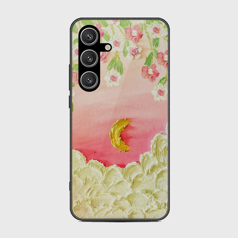 Samsung Galaxy S25 Cover - Floral Series - Design 7 - Pink & Yellow - HQ Premium Shine Durable Shatterproof Case