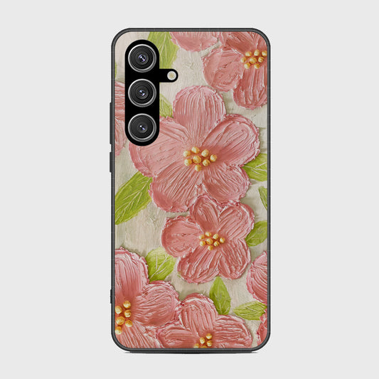 Samsung Galaxy S25 Cover - Floral Series - Design 9 - Pink & Green - HQ Premium Shine Durable Shatterproof Case