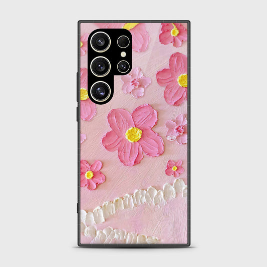 Samsung Galaxy S25 Ultra Cover - Floral Series - Design 2 - Pink - HQ Premium Shine Durable Shatterproof Case