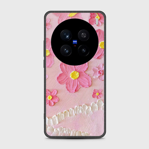 Vivo X200 Pro Cover - Floral Series - Design 2 - Pink - HQ Premium Shine Durable Shatterproof Case