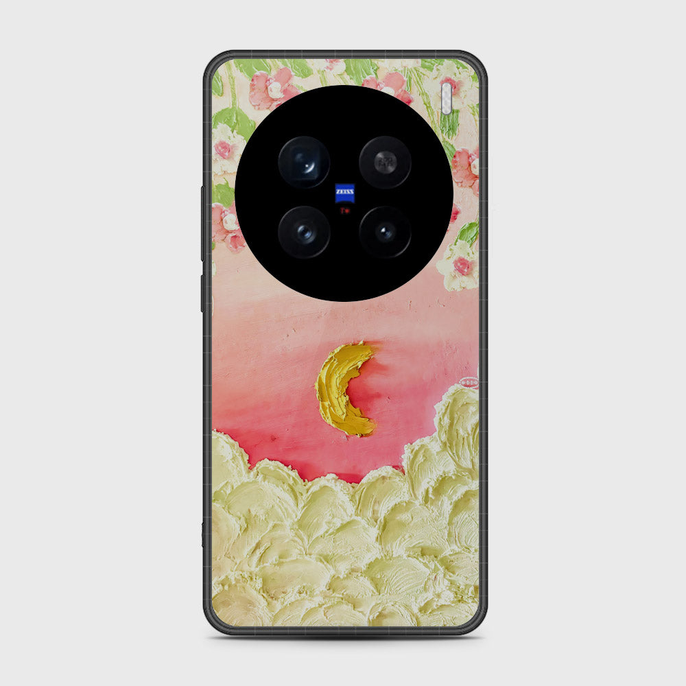 Vivo X200 Pro Cover - Floral Series - Design 7 - Pink & Yellow - HQ Premium Shine Durable Shatterproof Case