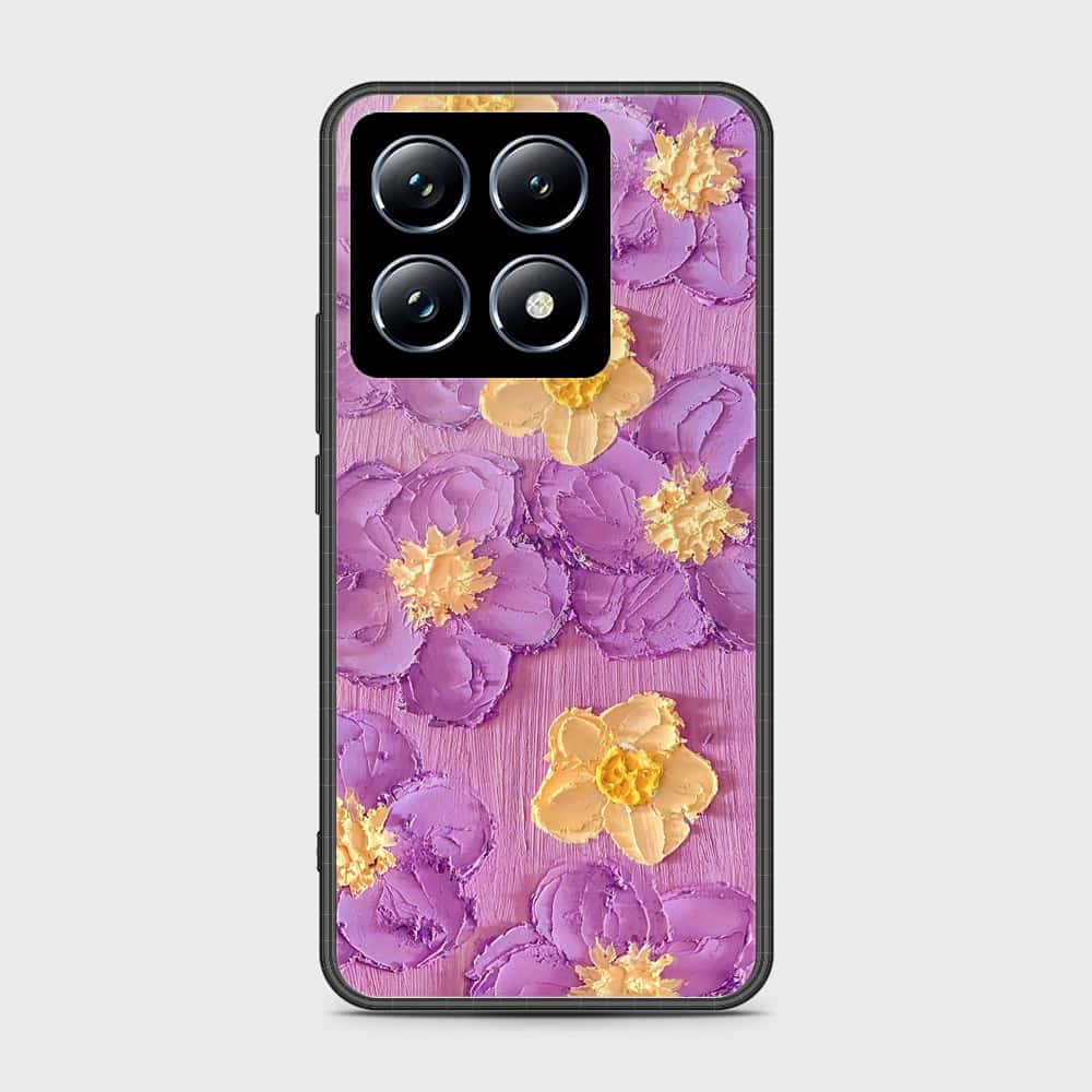 Xiaomi 14T Pro Cover - Floral Series - Design 8 - Purple & Yellow - HQ Premium Shine Durable Shatterproof Case