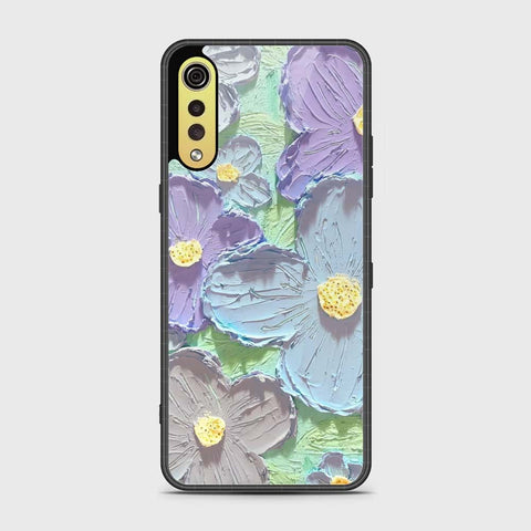 LG G9 Cover - Floral Series - Design 1 - Purple & Aqua - HQ Premium Shine Durable Shatterproof Case