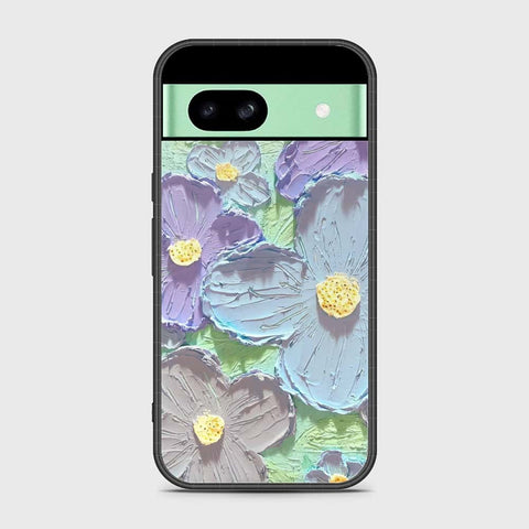 Google Pixel 8a Cover - Floral Series - Design 1 - Purple & Aqua - HQ Premium Shine Durable Shatterproof Case