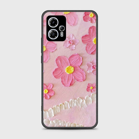 Motorola Moto G13 Cover - Floral Series - Design 2 - Pink - HQ Premium Shine Durable Shatterproof Case