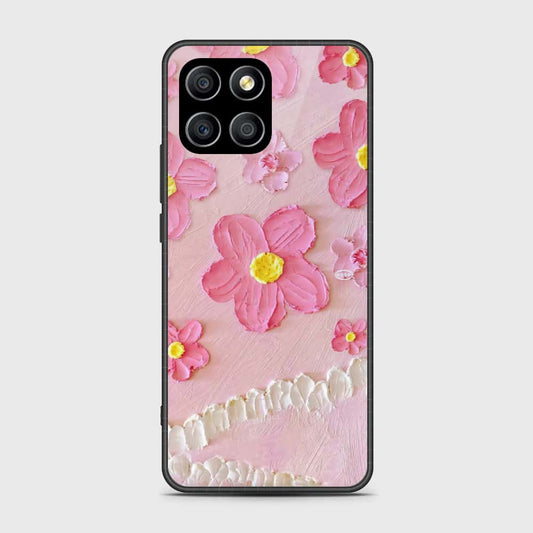 Honor X6 Cover - Floral Series - Design 2 - Pink - HQ Premium Shine Durable Shatterproof Case