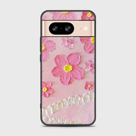 Google Pixel 8 Cover - Floral Series - Design 2 - Pink - HQ Premium Shine Durable Shatterproof Case