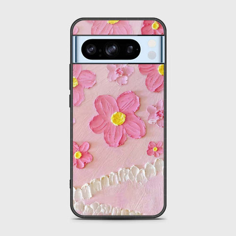 Google Pixel 8 Pro Cover - Floral Series - Design 2 - Pink - HQ Premium Shine Durable Shatterproof Case