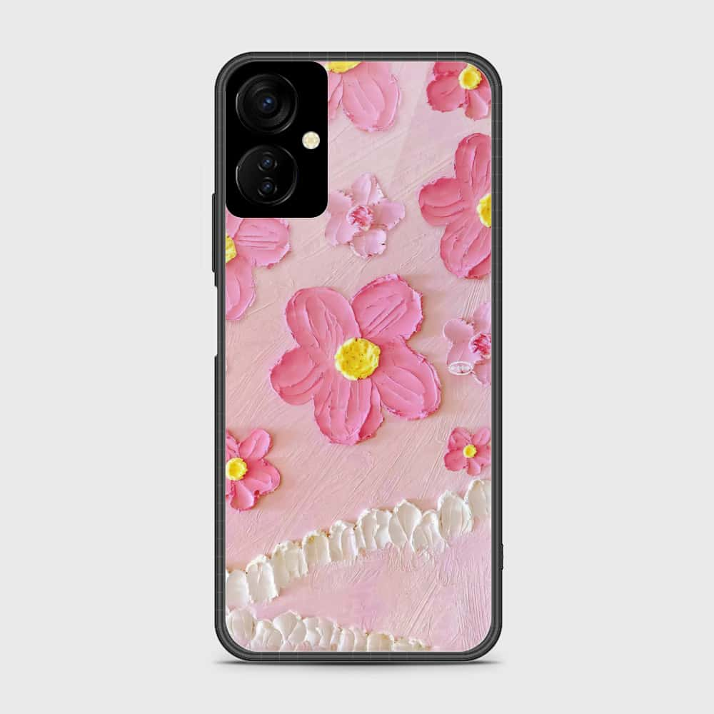 Tecno Camon 19 Neo Cover - Floral Series - Design 2 - Pink - HQ Premium Shine Durable Shatterproof Case