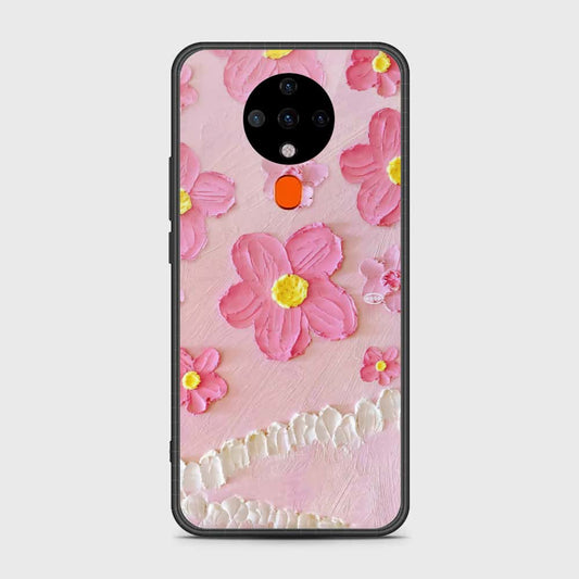 Tecno Spark 6 Cover - Floral Series - Design 2 - Pink - HQ Premium Shine Durable Shatterproof Case