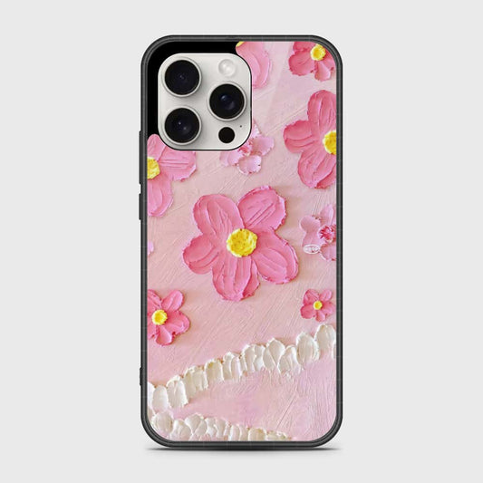 iPhone 16 Pro Cover - Floral Series - Design 2 - Pink - HQ Premium Shine Durable Shatterproof Case