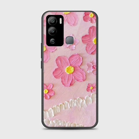 Infinix Hot 12i Cover - Floral Series - Design 2 - Pink - HQ Premium Shine Durable Shatterproof Case