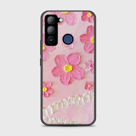 Tecno Pop 5 LTE Cover - Floral Series - Design 2 - Pink - HQ Premium Shine Durable Shatterproof Case