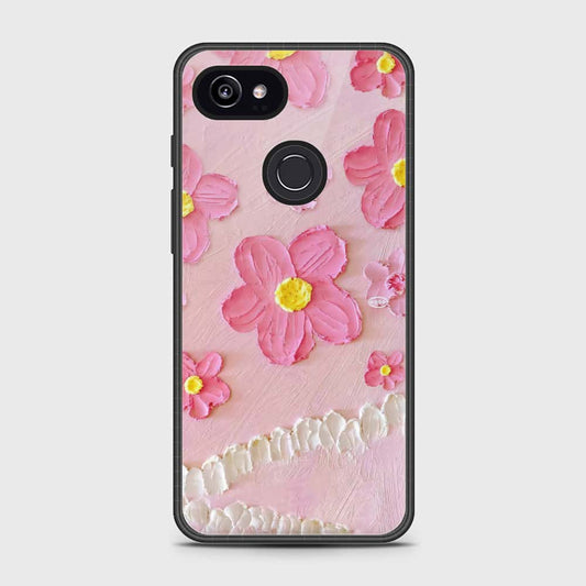 Google Pixel 3 XL Cover - Floral Series - Design 2 - Pink - HQ Premium Shine Durable Shatterproof Case