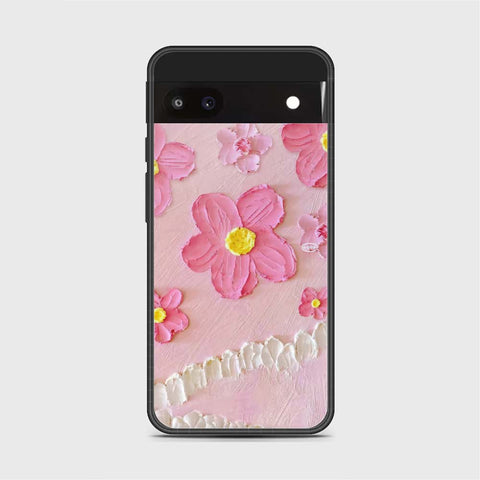 Google Pixel 6a Cover - Floral Series - Design 2 - Pink - HQ Premium Shine Durable Shatterproof Case