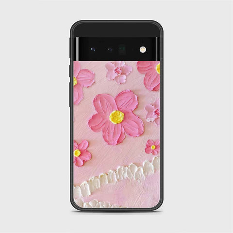 Google Pixel 6 Pro Cover - Floral Series - Design 2 - Pink - HQ Premium Shine Durable Shatterproof Case