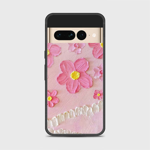 Google Pixel 7 Pro Cover - Floral Series - Design 2 - Pink - HQ Premium Shine Durable Shatterproof Case