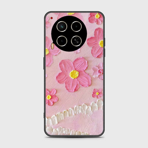 Tecno Camon 30 Cover - Floral Series - Design 2 - Pink - HQ Premium Shine Durable Shatterproof Case