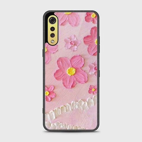 LG G9 Cover - Floral Series - Design 2 - Pink - HQ Premium Shine Durable Shatterproof Case