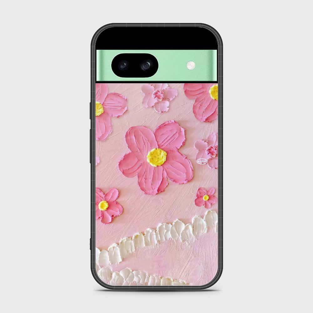 Google Pixel 8a Cover - Floral Series - Design 2 - Pink - HQ Premium Shine Durable Shatterproof Case