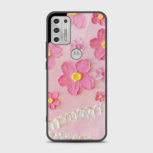 Motorola Moto G Stylus 2021 Cover - Floral Series - Design 2 - Pink - HQ Premium Shine Durable Shatterproof Case