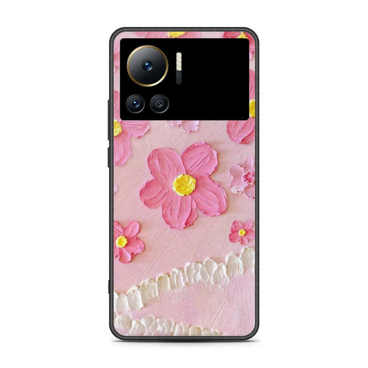 Infinix Note 12 VIP Cover - Floral Series - Design 2 - Pink - HQ Premium Shine Durable Shatterproof Case