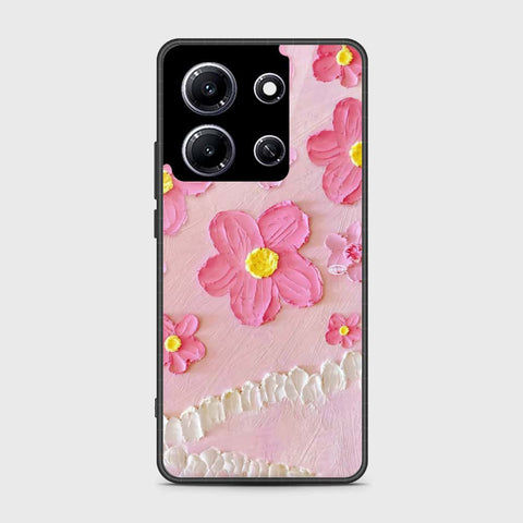 Infinix Note 30i Cover - Floral Series - Design 2 - Pink - HQ Premium Shine Durable Shatterproof Case