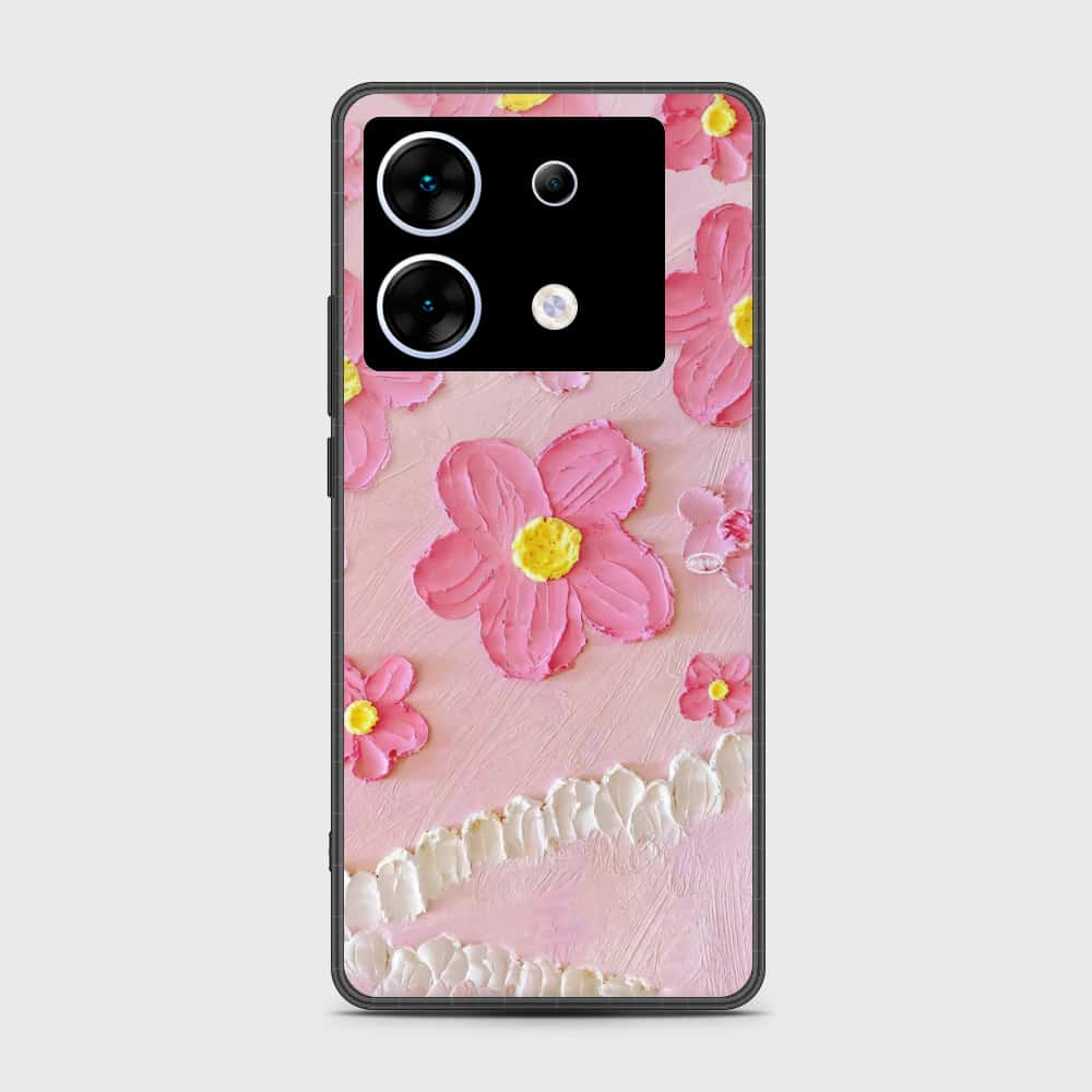 Infinix Zero 30 5G Cover - Floral Series - Design 2 - Pink - HQ Premium Shine Durable Shatterproof Case