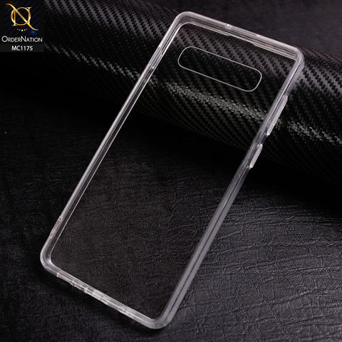 Samsung Galaxy S10 Plus Cover- Transparent - Ultra Clear Back Tpu Soft Borders Case