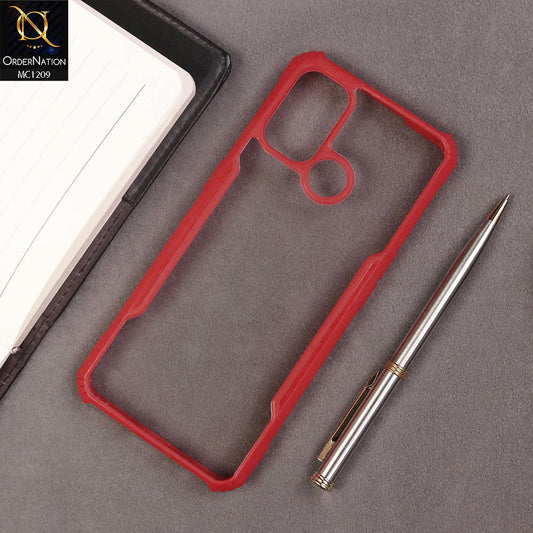 Oppo A53s Cover - Red - Hybrid Tpu Pc Case