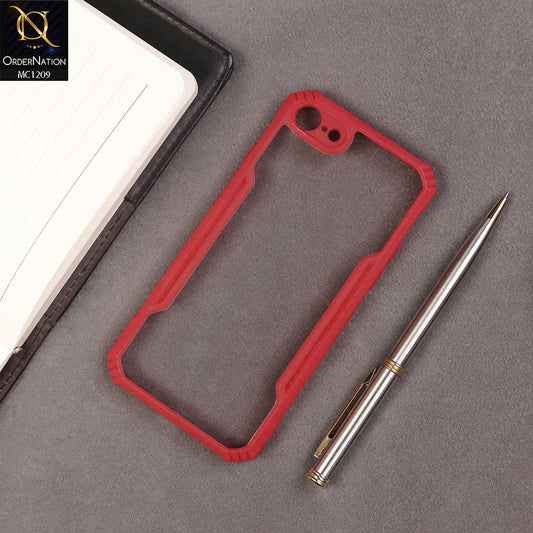 iPhone 8 / 7 Cover - Red - Hybrid Tpu Pc Case