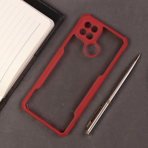 Oppo A15 Cover - Red - Hybrid Tpu Pc Case