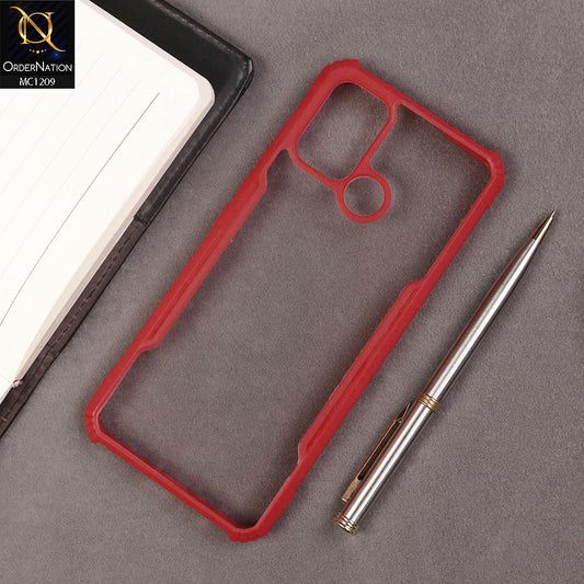 Realme C17 Cover - Red - Hybrid Tpu Pc Case