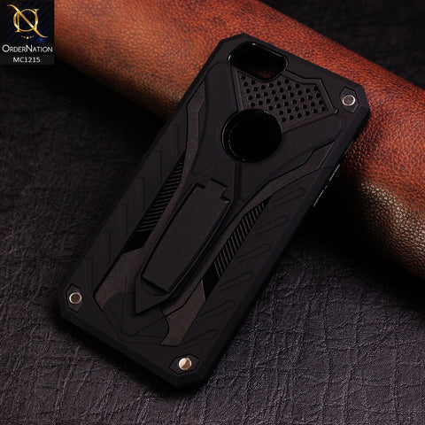 iPhone 6S / 6 Cover - Black - Luxury Hybrid Shockproof Stand Case