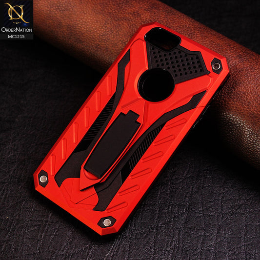 iPhone 6S / 6 Cover - Red - Luxury Hybrid Shockproof Stand Case