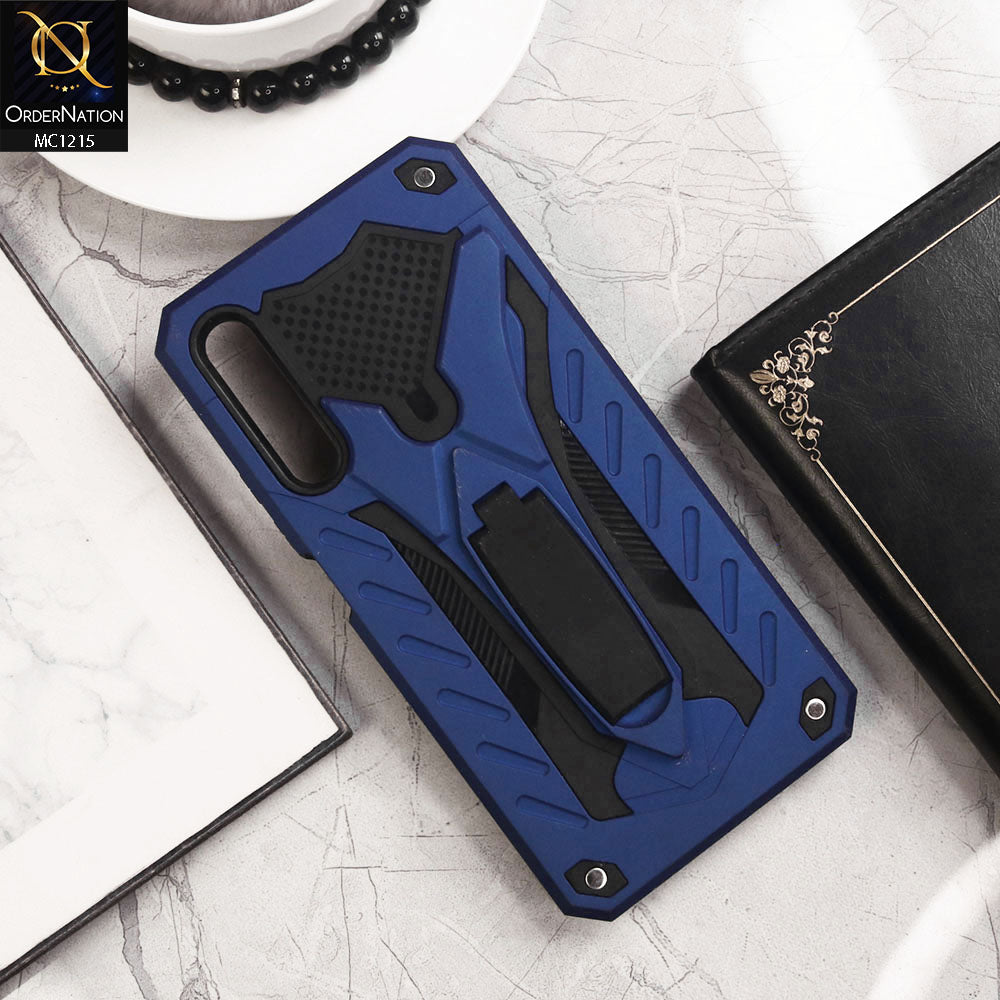 Huawei Y9 Prime 2019 Cover - Blue - Luxury Hybrid Shockproof Stand Case