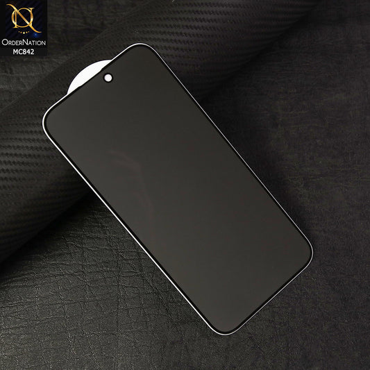 IPhone 16 Plus Screen Protector - Black - Privacy Tempered Screen Protector