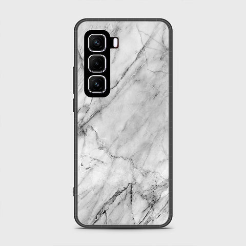 Infinix Hot 50 4G - White Marble Series - HQ Premium Shine Durable Shatterproof Case