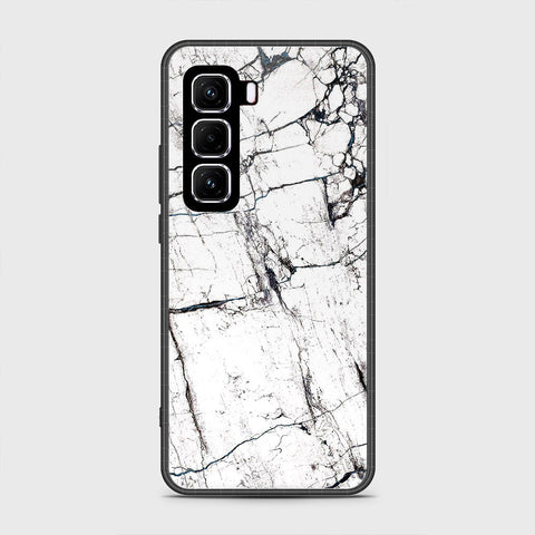 Infinix Hot 50 4G - White Marble Series 2 - HQ Premium Shine Durable Shatterproof Case