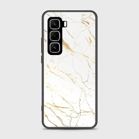 Infinix Hot 50 4G - White Marble Series 2 - HQ Premium Shine Durable Shatterproof Case