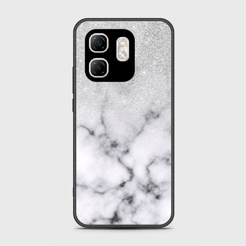 Infinix Hot 50i - White Marble Series - HQ Premium Shine Durable Shatterproof Case