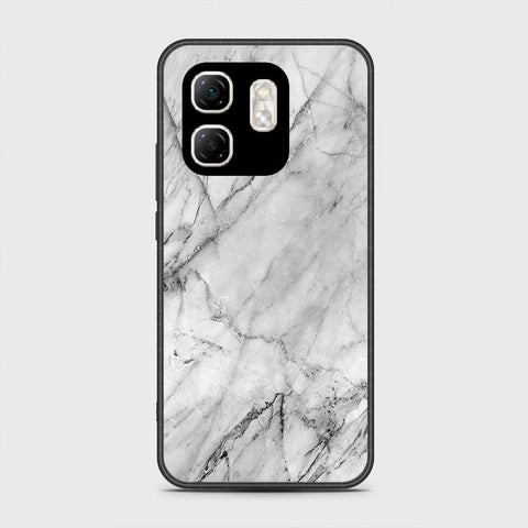 Infinix Hot 50i - White Marble Series - HQ Premium Shine Durable Shatterproof Case