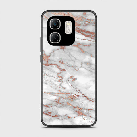 Infinix Hot 50i - White Marble Series 2 - HQ Premium Shine Durable Shatterproof Case