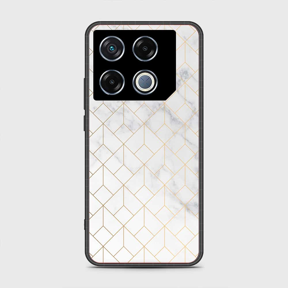 Infinix GT 20 Pro Cover- White Marble Series 2 - HQ Premium Shine Durable Shatterproof Case