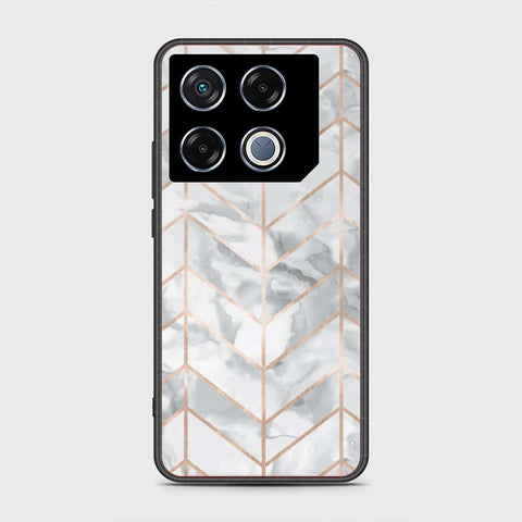 Infinix GT 20 Pro Cover- White Marble Series 2 - HQ Premium Shine Durable Shatterproof Case